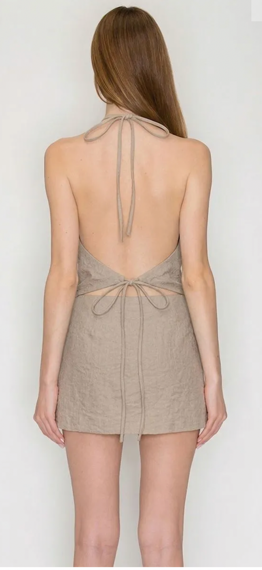 Edgy Eyelet Halter Top – Open Back Tie Summer Top (Copy)